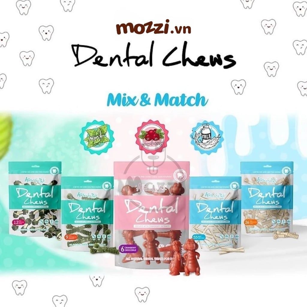 Snack cho chó Xương gặm sạch răng thơm miệng Dental Chews Altimate Pet