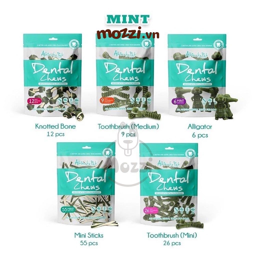 Snack cho chó Xương gặm sạch răng thơm miệng Dental Chews Altimate Pet