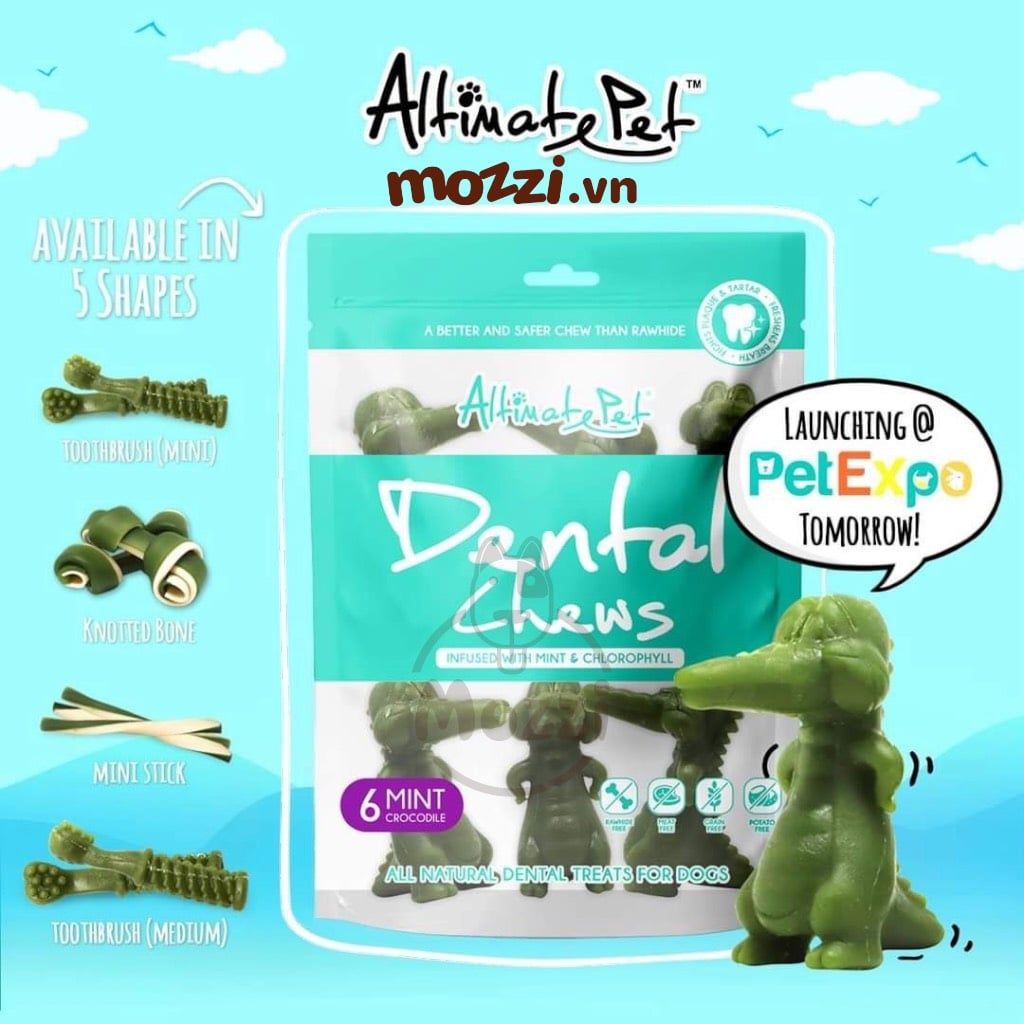 Snack cho chó Xương gặm sạch răng thơm miệng Dental Chews Altimate Pet