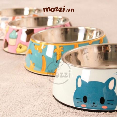  Chén ăn inox cao cấp tháo rời cho chó mèo 