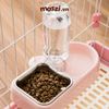 Chén ăn kèm Bình nước tự động gắn chuồng cho chó mèo