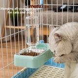  Chén ăn kèm Bình nước tự động gắn chuồng cho chó mèo 