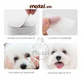 Khăn ướt lau sạch mắt nha đam Hipi Hộp 130 miếng cho chó mèo 