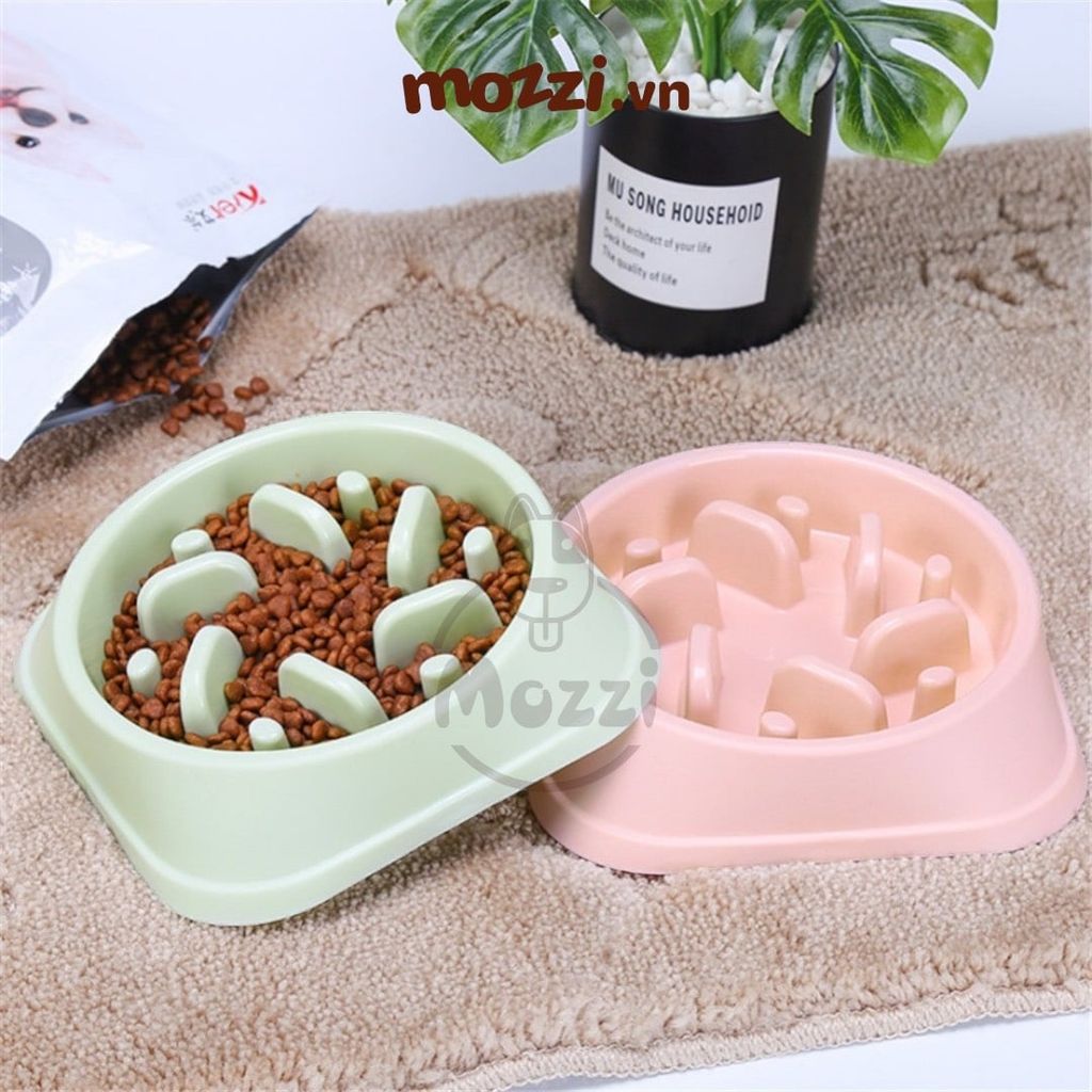 Chén ăn chống sặc hình tròn cho chó mèo