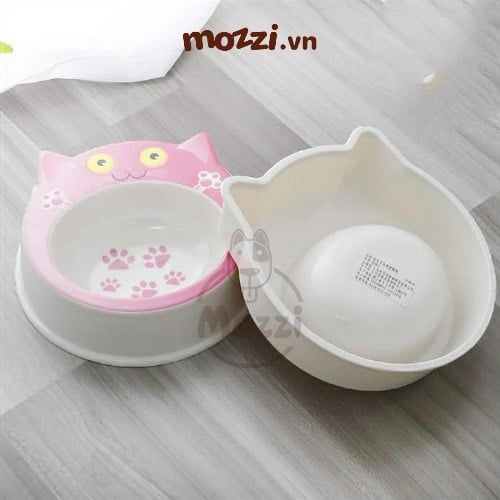 Chén ăn nhựa hình mèo hoạt hình