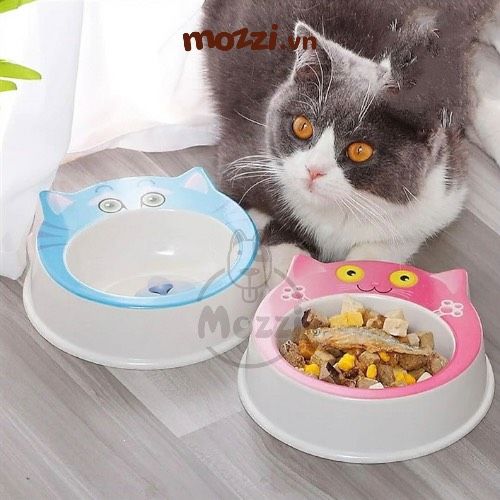 Chén ăn nhựa hình mèo hoạt hình