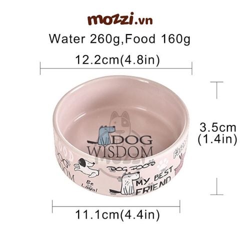  Elite chén sứ DOG WISDOM 