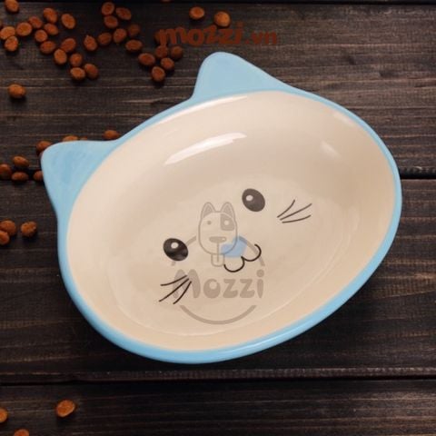  Elite chén sứ hình mặt mèo đế tròn 