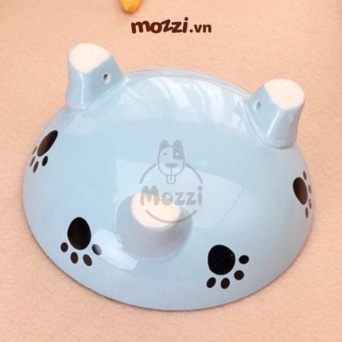  Elite Chén sứ 3 chân hình xương cá cho chó mèo 