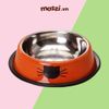 Chén ăn inox hình mặt mèo