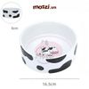 Elite chén sứ hình bò sữa cho chó mèo