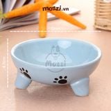  Elite Chén sứ 3 chân hình xương cá cho chó mèo 