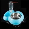 Khay thức ăn kèm nước inox tháo rời cho chó mèo