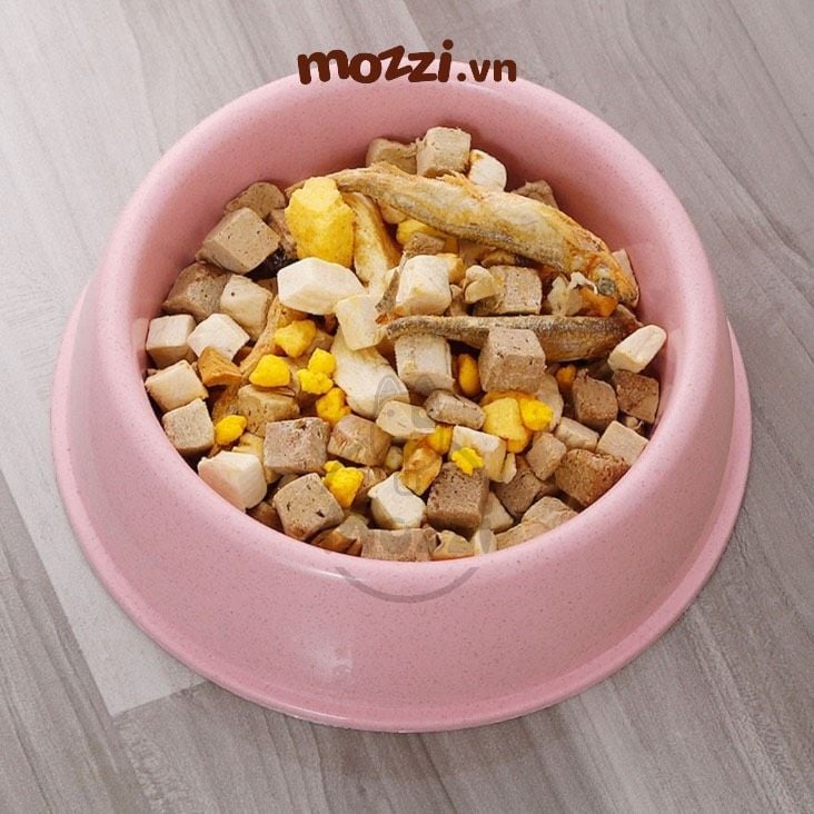 Chén ăn đơn tròn đậu nành cho chó mèo