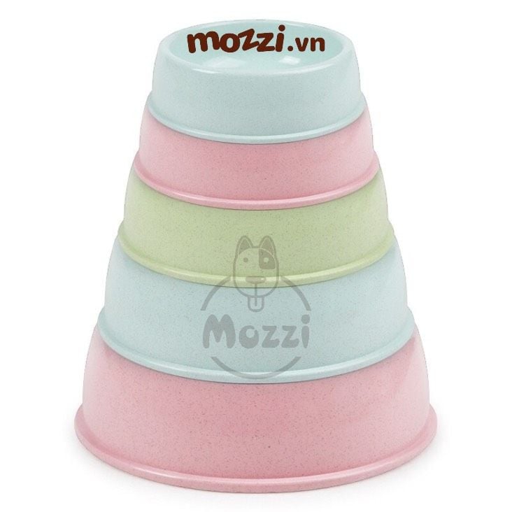 Chén ăn đơn tròn đậu nành cho chó mèo