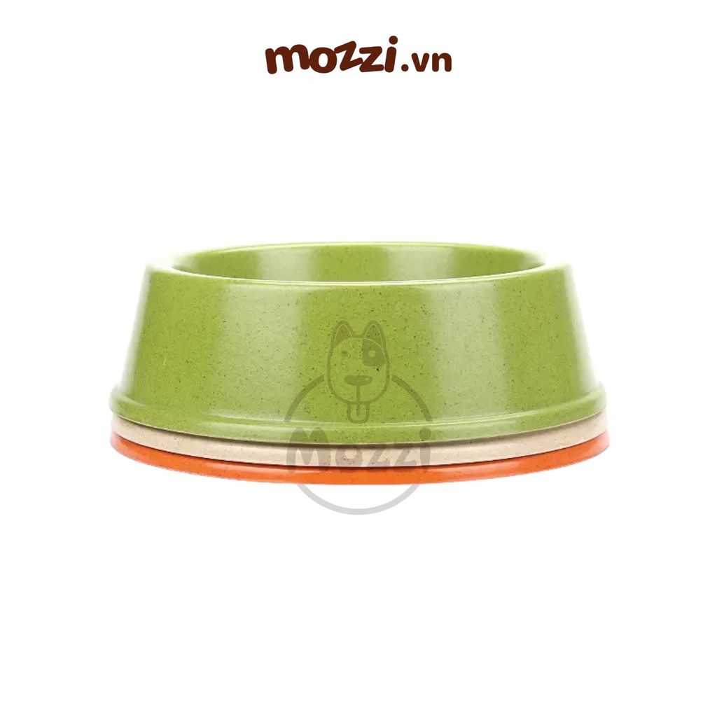 Chén ăn đơn sợi tre hình tròn cho chó mèo
