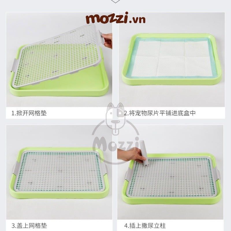 Khay vệ sinh cho chó INS nhiều màu 49x37cm