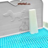  Khay vệ sinh cho chó Hipi có sẵn trụ, tường lẻ 