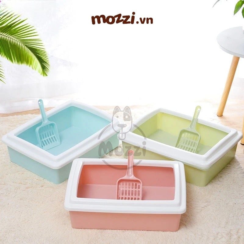 Khay cát vệ sinh cho mèo hình chữ nhật 39x29cm