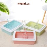  Khay cát vệ sinh cho mèo hình chữ nhật 39x29cm 