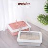 Khay cát vệ sinh cho mèo hình chữ nhật 39x29cm