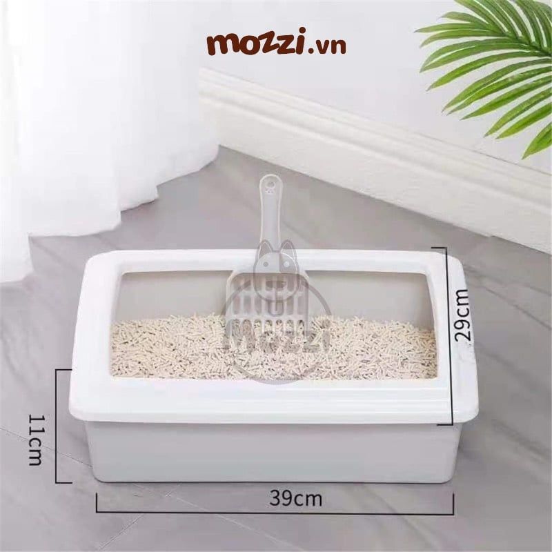 Khay cát vệ sinh cho mèo hình chữ nhật 39x29cm