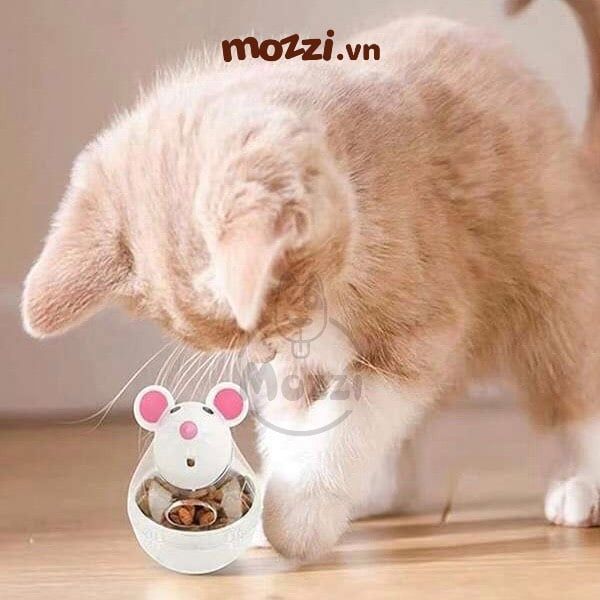 Đồ chơi rơi hạt thưởng hình chuột cho mèo