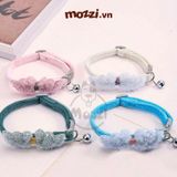  Vòng cổ cho chó mèo Doha Cánh nhung thiên thần pastel 3-7kg 