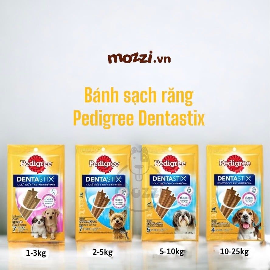 Snack cho chó Xương gặm sạch răng Dentastix Pedigree