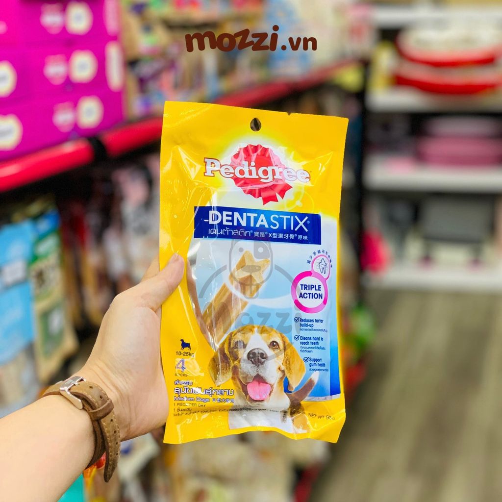 Snack cho chó Xương gặm sạch răng Dentastix Pedigree