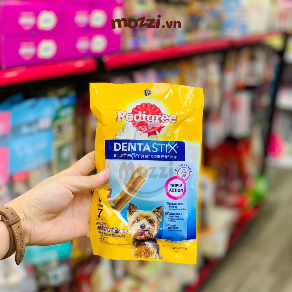 Snack cho chó Xương gặm sạch răng Dentastix Pedigree