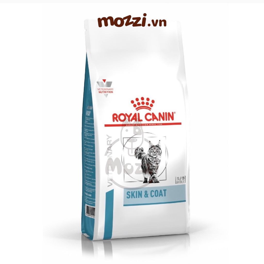 Thức ăn hạt Royal Canin Skin&Coat Hỗ trợ viêm da rụng lông cho mèo Skin Coat [1.5kg]