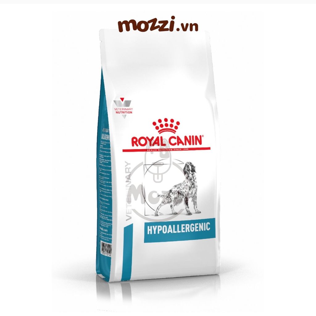 [2kg] Thức ăn hạt Pate Royal Canin Hypoallergenic Canine Hỗ trợ chó dị ứng