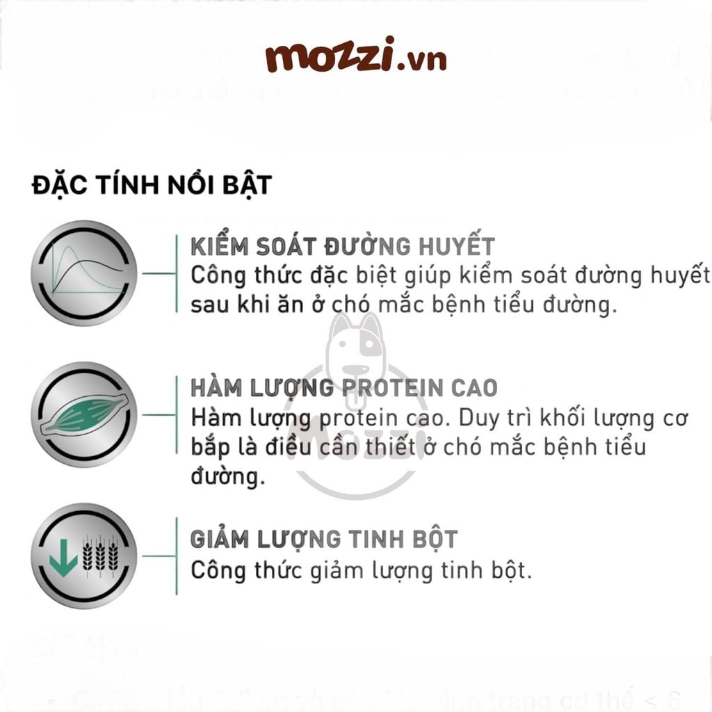 Thức ăn hạt Pate Royal Canin Diabetic cho chó bị tiểu đường [1.5kg]