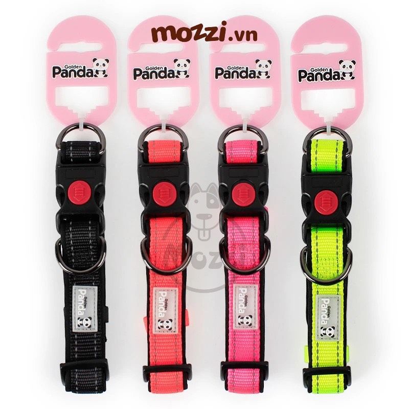 Vòng cổ cho chó Panda có chốt khóa an toàn siêu bền
