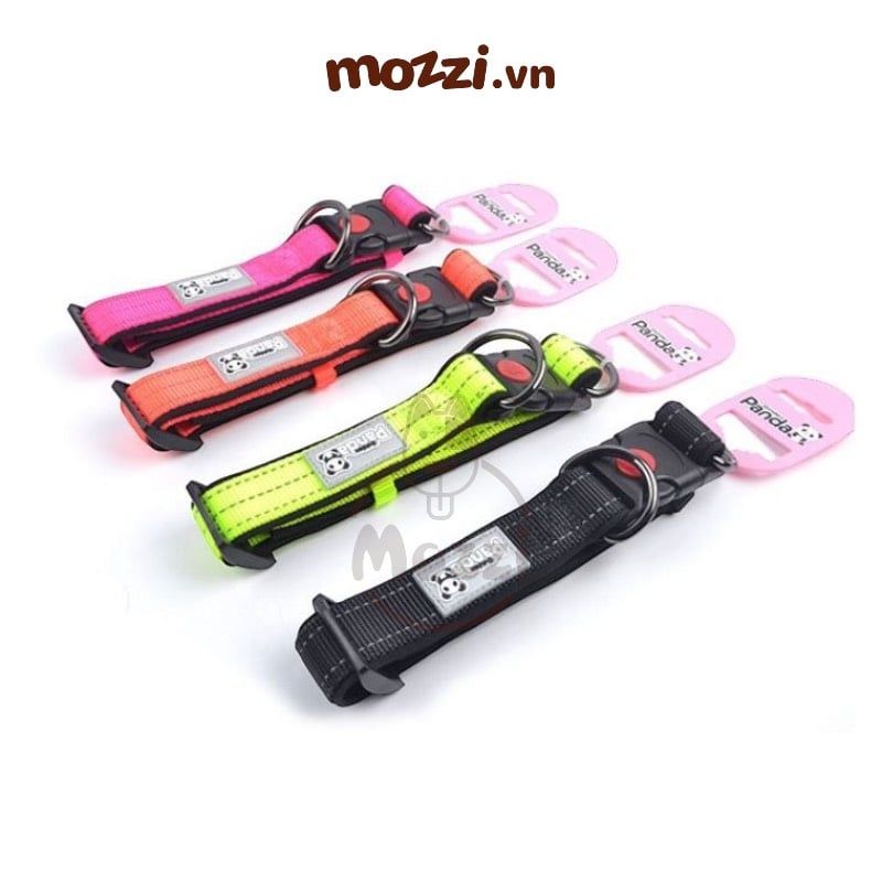 Vòng cổ cho chó Panda có chốt khóa an toàn siêu bền