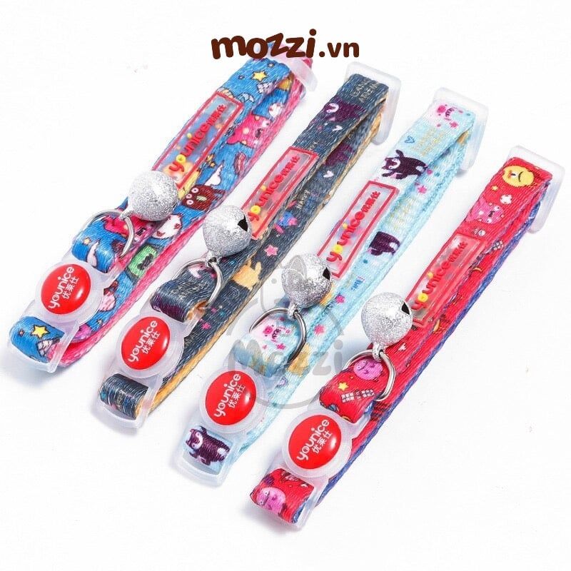 Younice Vòng cổ kèm chuông cho mèo [20-32cm 2-6kg]