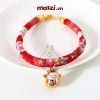 Vòng cổ handmade Nhật Bản kèm chuông cho chó mèo