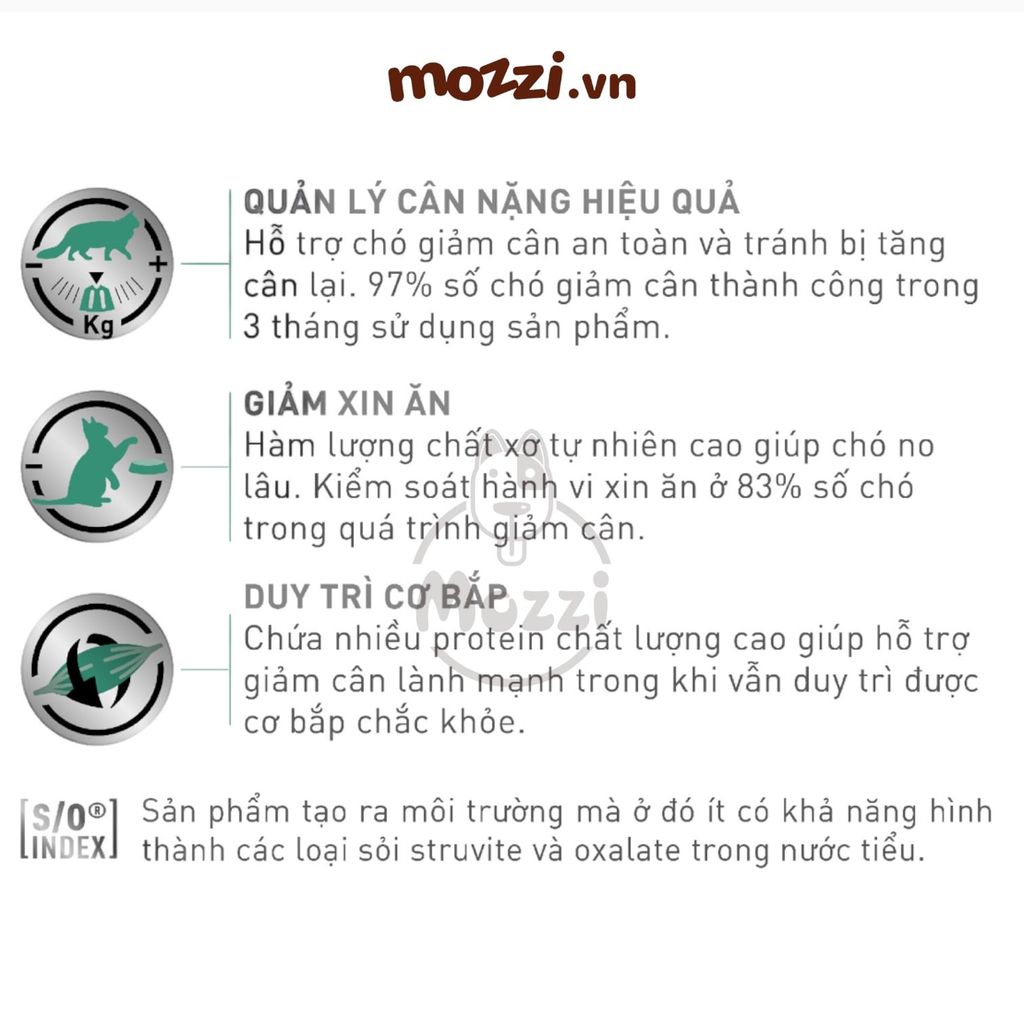 Thức ăn hạt Royal Canin Satiety Kiểm soát cân nặng cho mèo thừa cân [1.5kg]