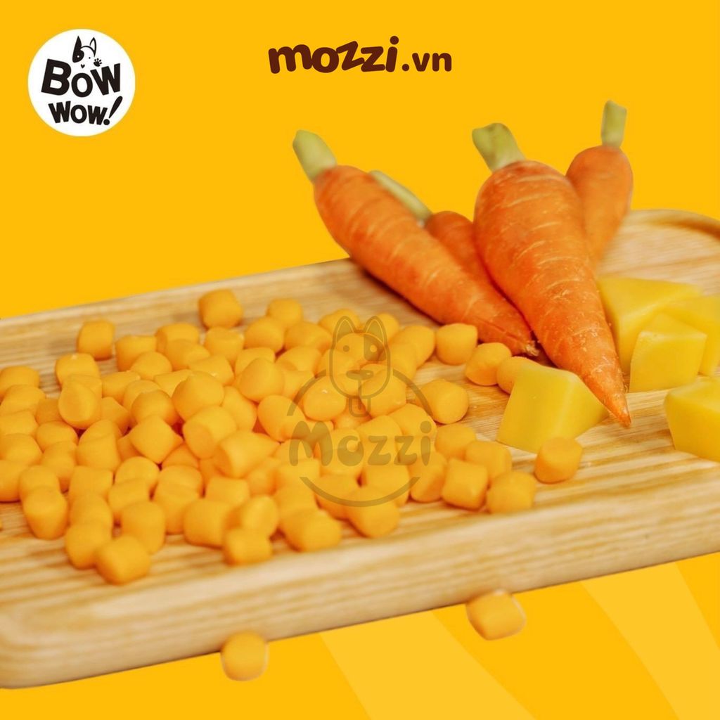 Snack cho chó Phô mai viên Bowwow (phô mai cừu cà rốt cuộn gà cá hồi)