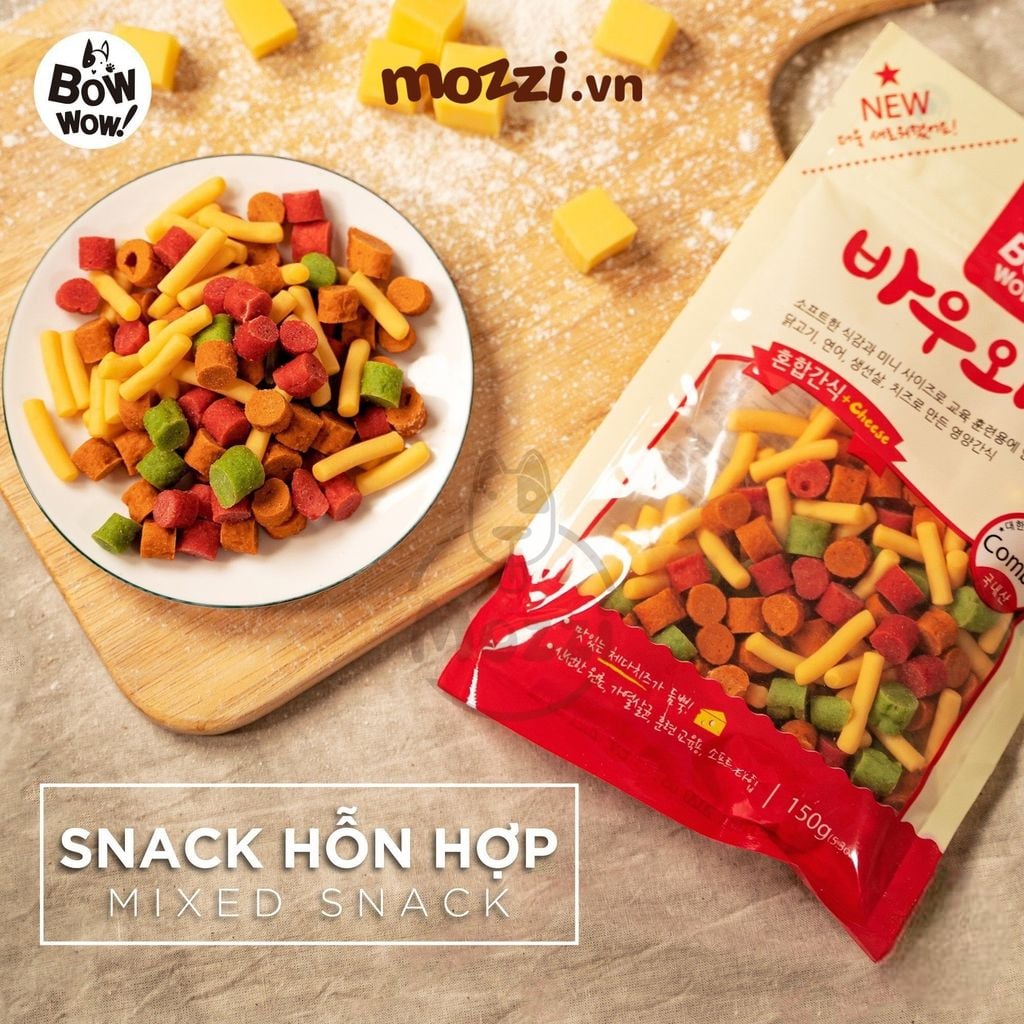 Snack cho chó Sandwich Snack hỗn hợp Bowwow