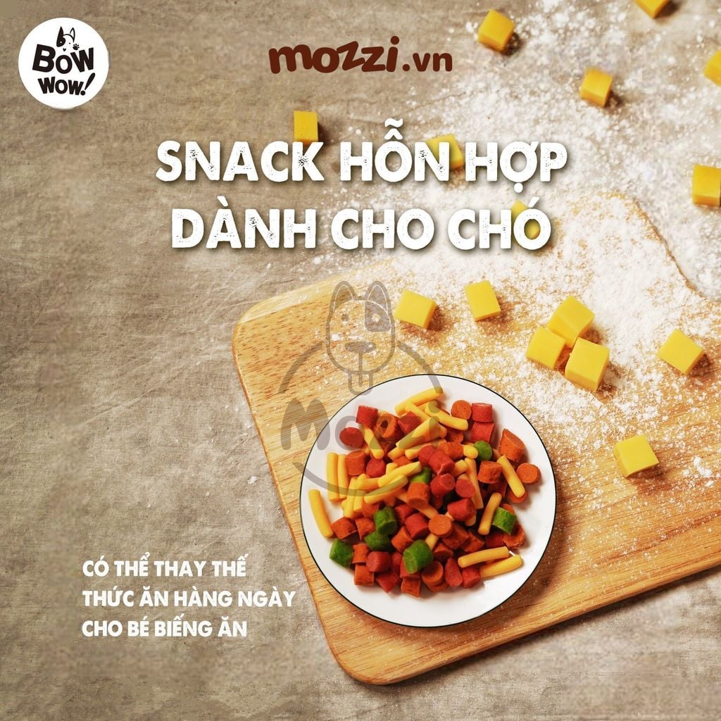 Snack cho chó Sandwich Snack hỗn hợp Bowwow