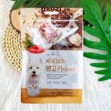  Snack cho chó Phô mai viên Bowwow (phô mai cừu cà rốt cuộn gà cá hồi) 