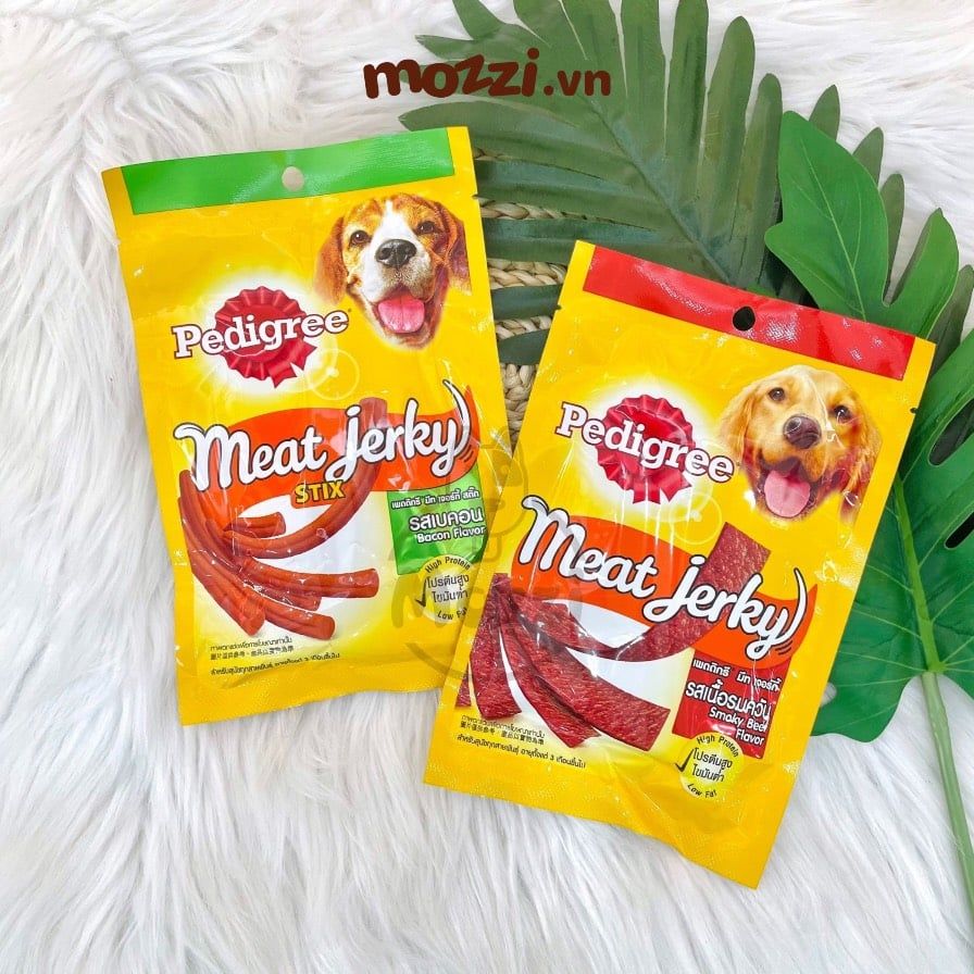 Snack cho chó Thịt xông khói Meat Jerky Schmackos Pedigree