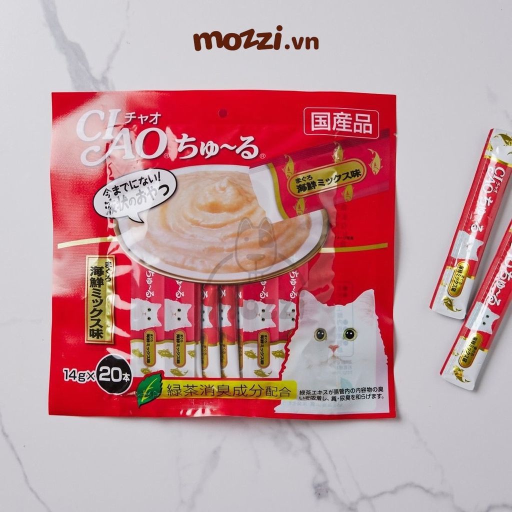 Súp thưởng cho mèo Ciao Gói 20 thanh đủ vị