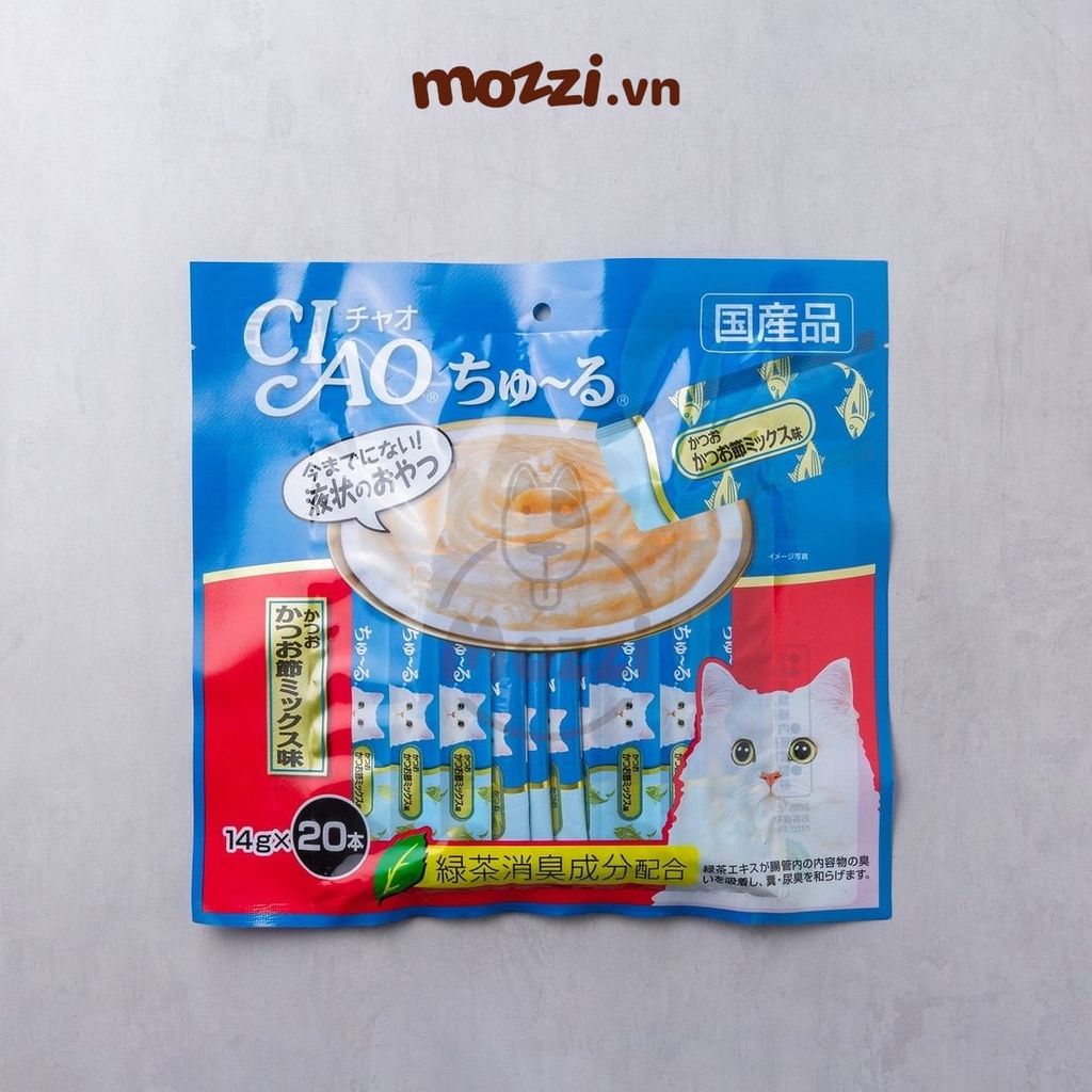 Súp thưởng cho mèo Ciao Gói 20 thanh đủ vị