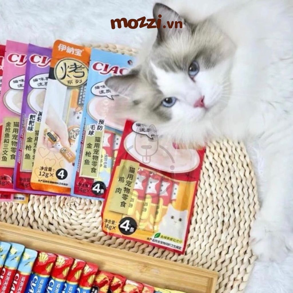 Súp thưởng cho mèo Ciao gói 4 thanh đủ vị