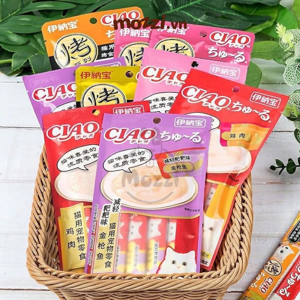 Súp thưởng cho mèo Ciao gói 4 thanh đủ vị