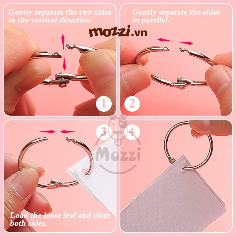 Khoen móc thẻ tên - đóng gáy sổ (Lòng khoen 2cm)