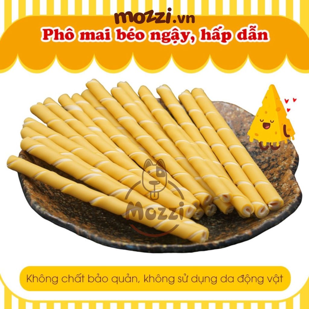 Snack cho chó Que gặm Doggyman hương sữa phô mai bò 120gr